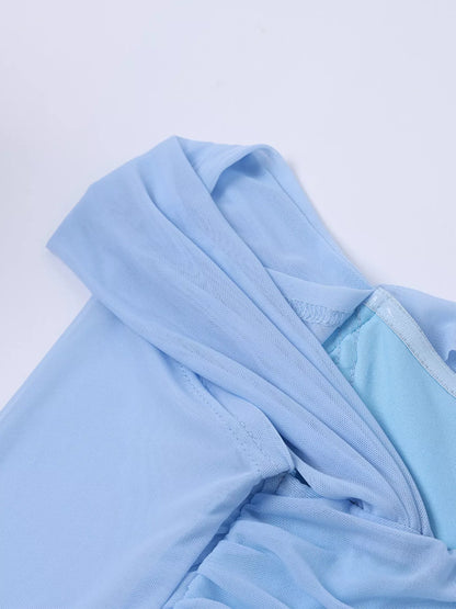 Hazel Blues® |  Off-Shoulder Ruched Mermaid Maxi Dress