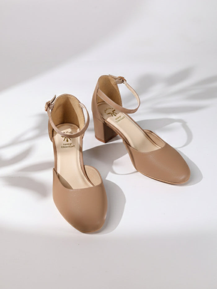 Fiora Cream Block Heels