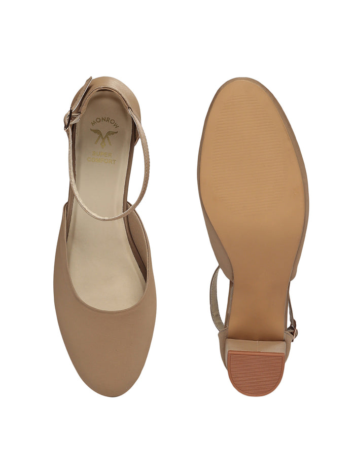 Fiora Cream Block Heels