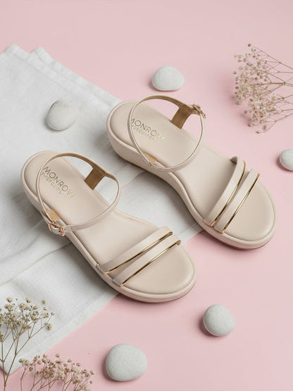 Fliora Cream Wedge Heels