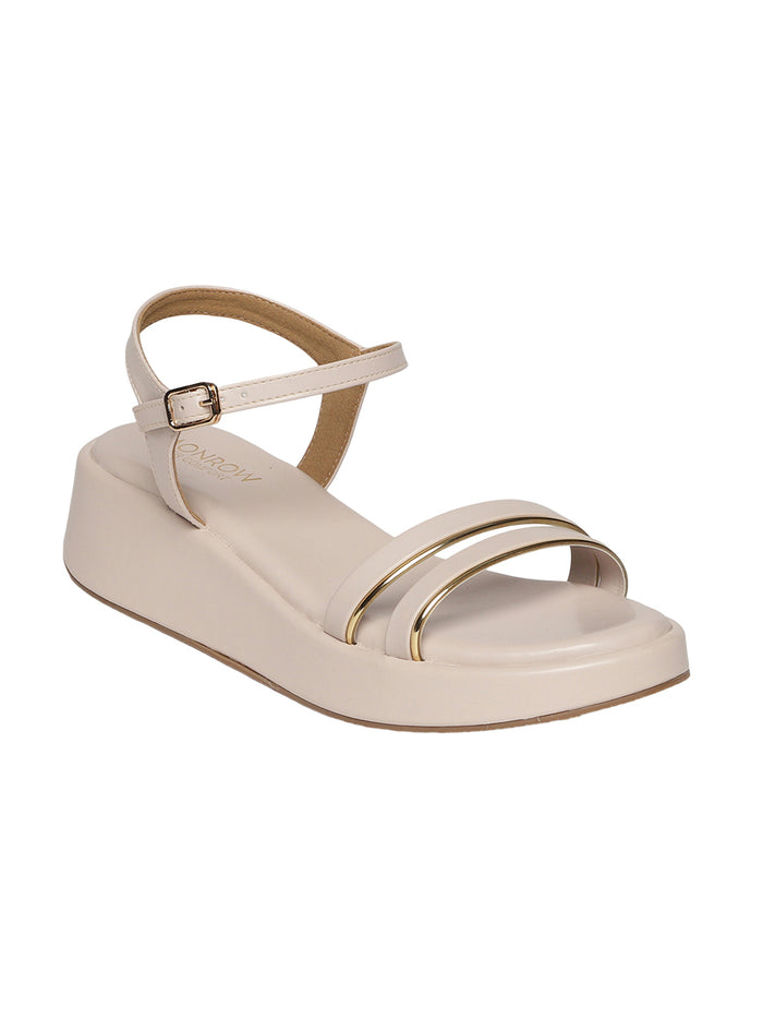 Fliora Cream Wedge Heels