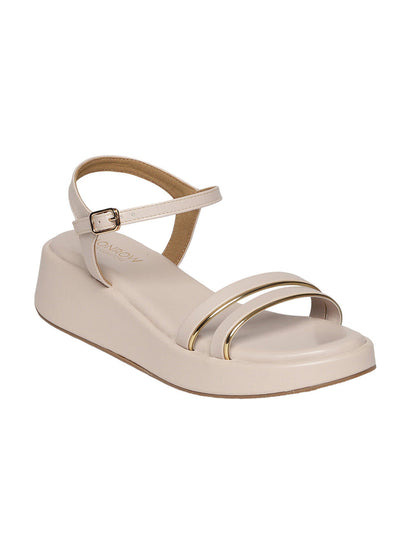 Fliora Cream Wedge Heels