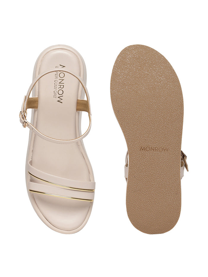 Fliora Cream Wedge Heels