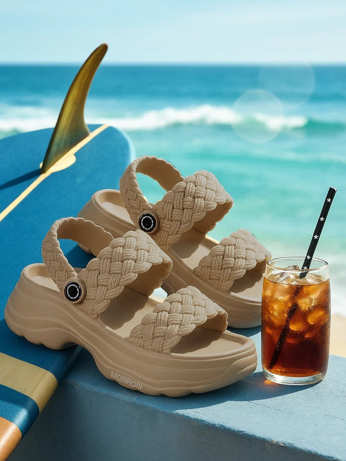 Flora Beige Clogs Sandal