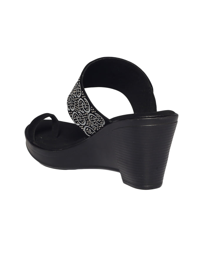 Gianna Gun Metal Wedge