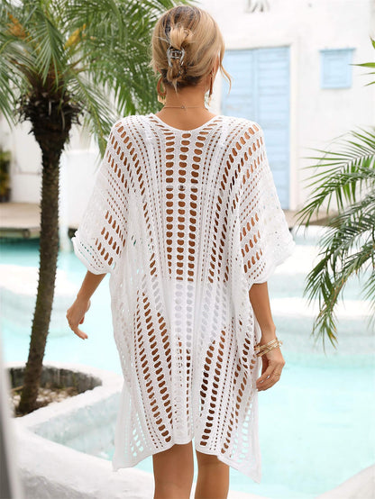 Hazel Blues® | Side Slit Dolman Sleeve Cover-Up