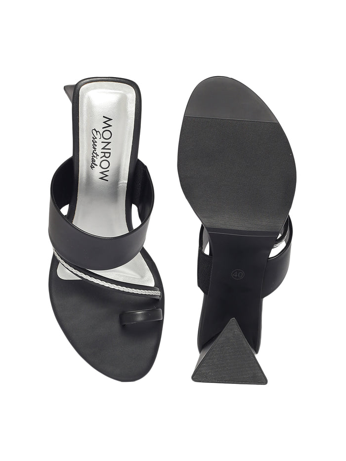 Hedy Black Block Heels