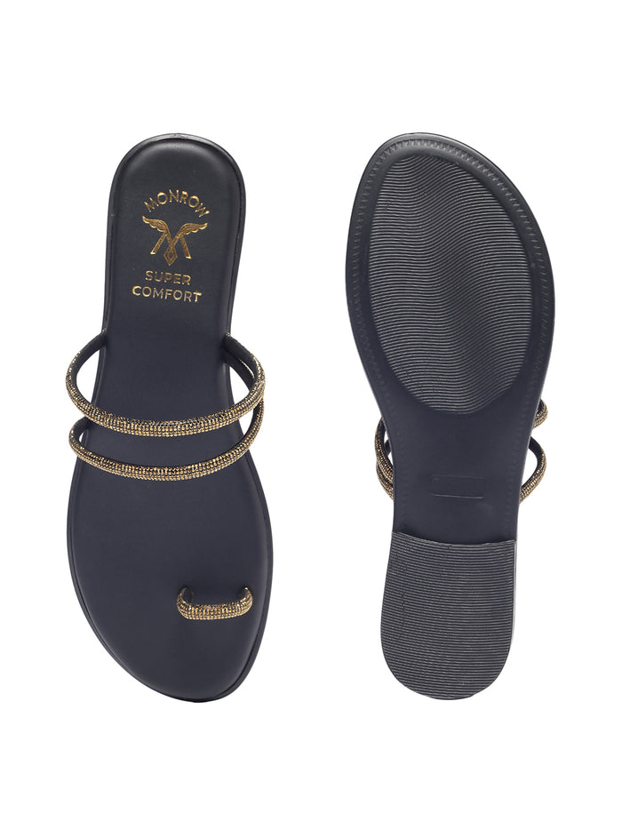 Iris Gold Flats