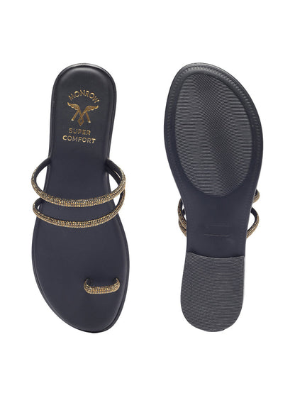 Iris Gold Flats