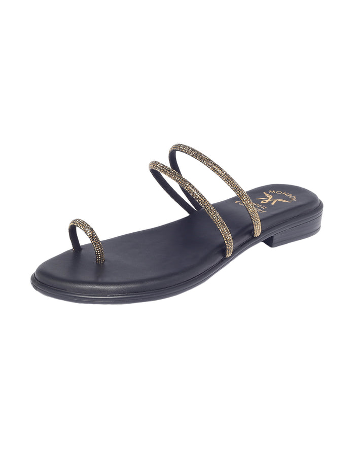 Iris Gold Flats