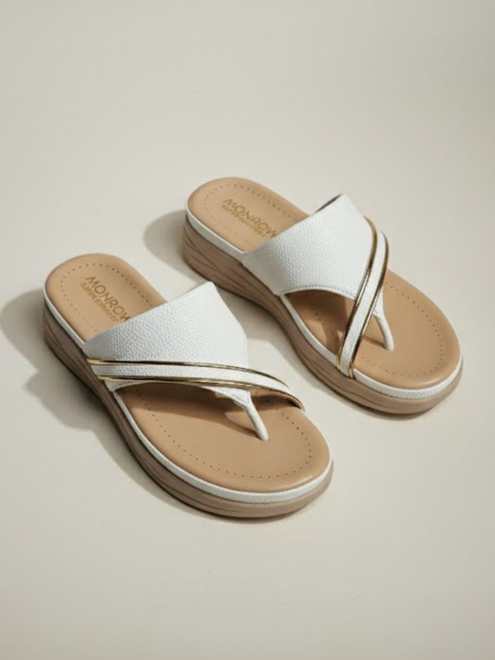 Julia White Flats