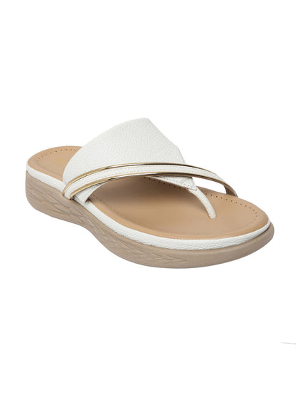 Julia White Flats