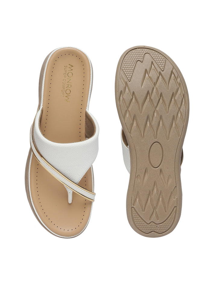 Julia White Flats