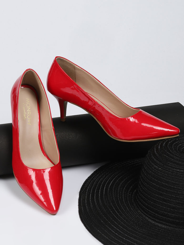 Junko Red Kitten Heel