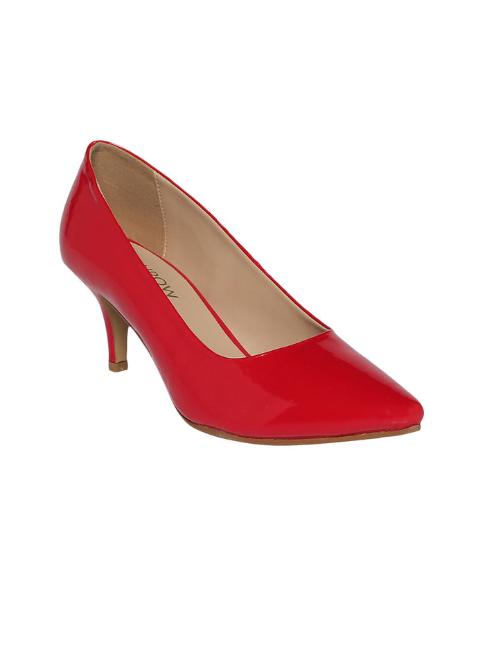 Junko Red Kitten Heel