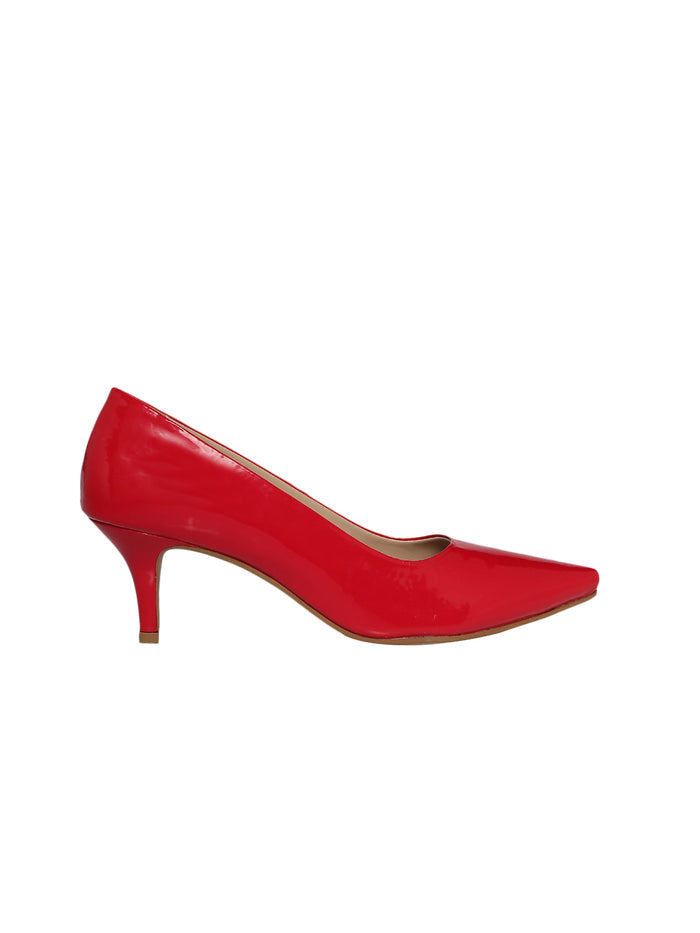 Junko Red Kitten Heel