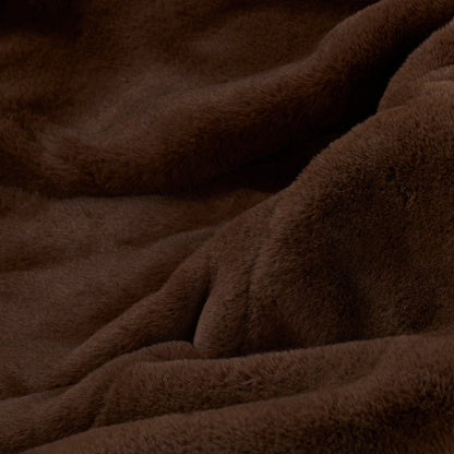 Close-up of brown textured fabric
