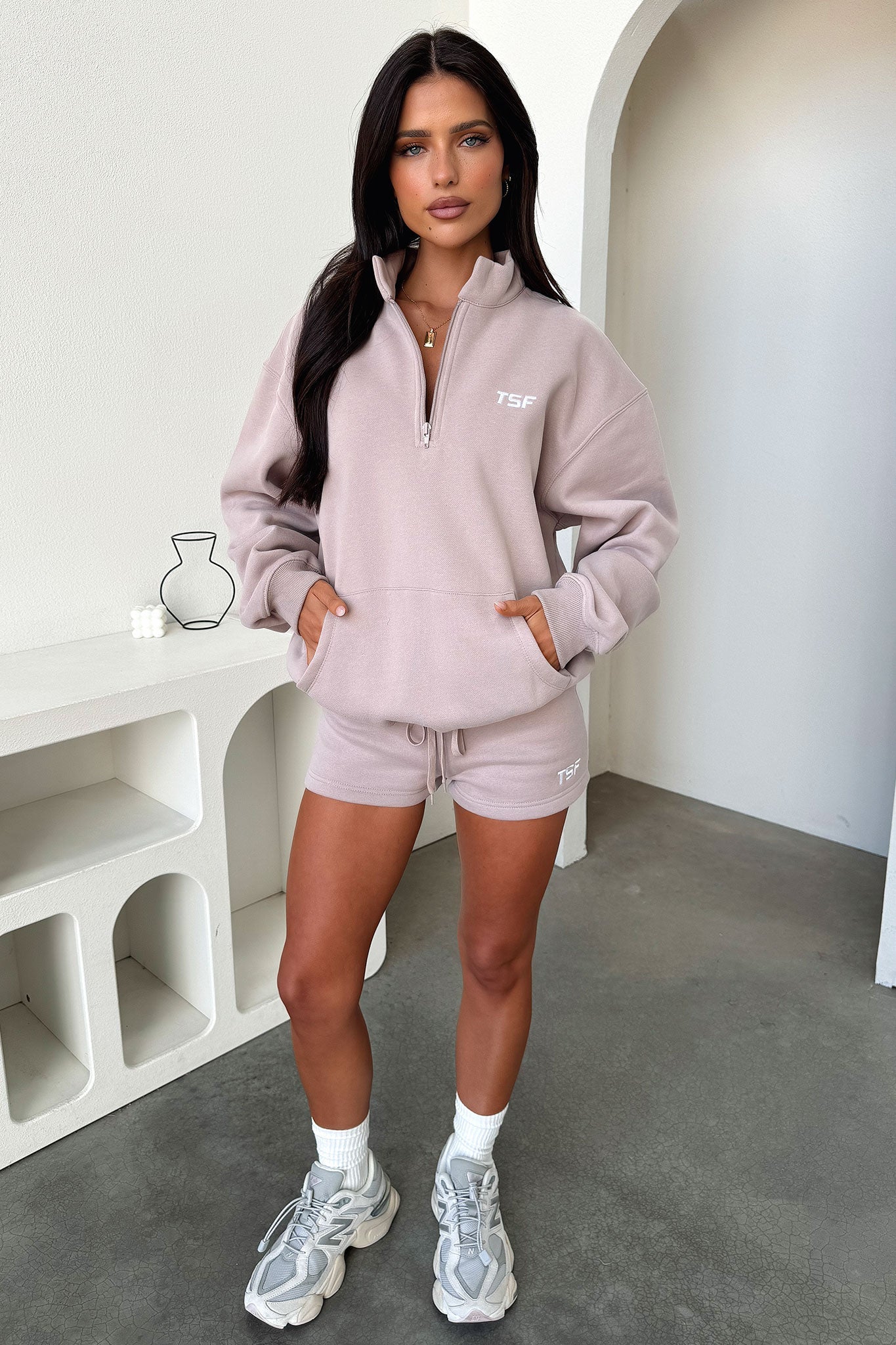 Kaztek Half Zip Sweater - Mocha