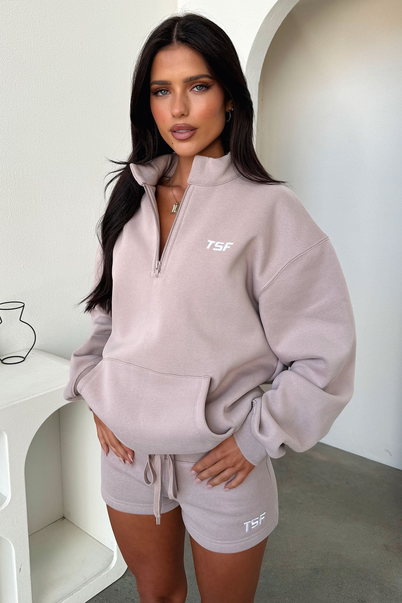 Kaztek Half Zip Sweater - Mocha