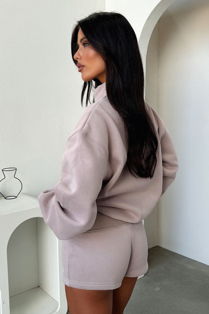 Kaztek Half Zip Sweater - Mocha