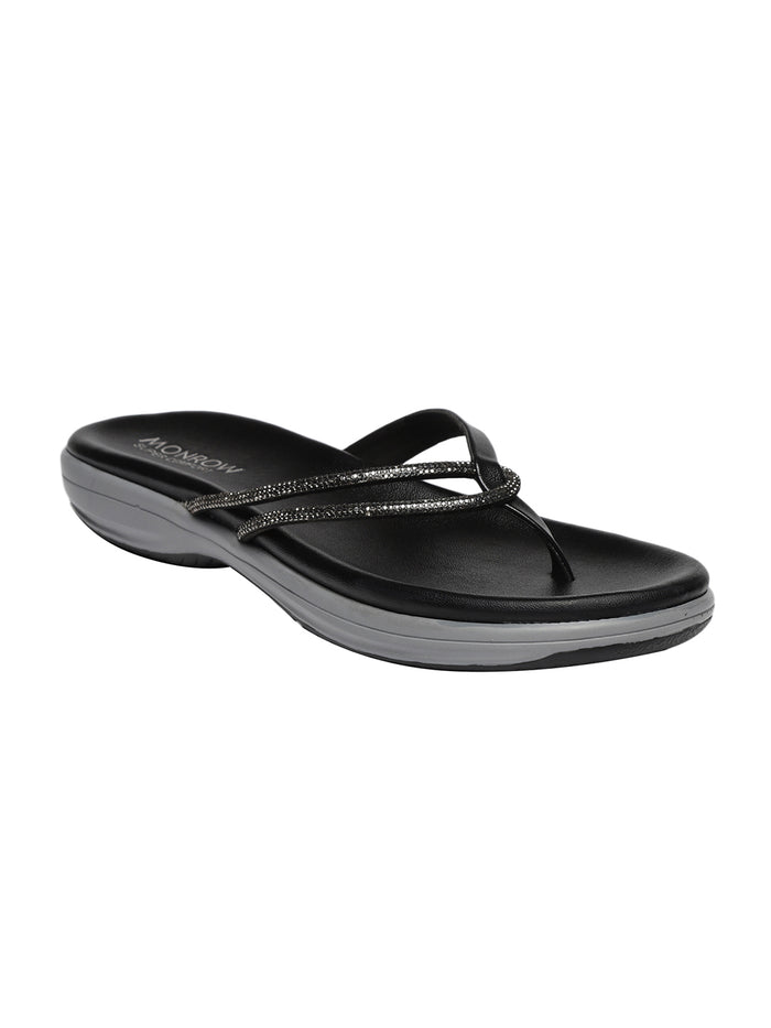 Kelly Black Flats