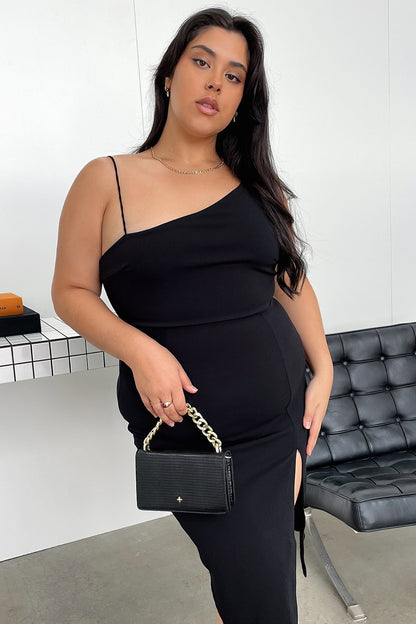 Kira Midi Dress - Black