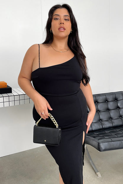 Kira Midi Dress - Black