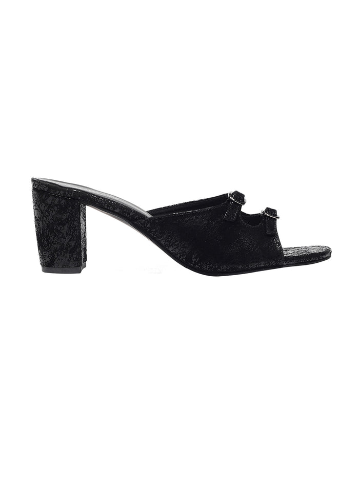 Kitty Black Block Heels