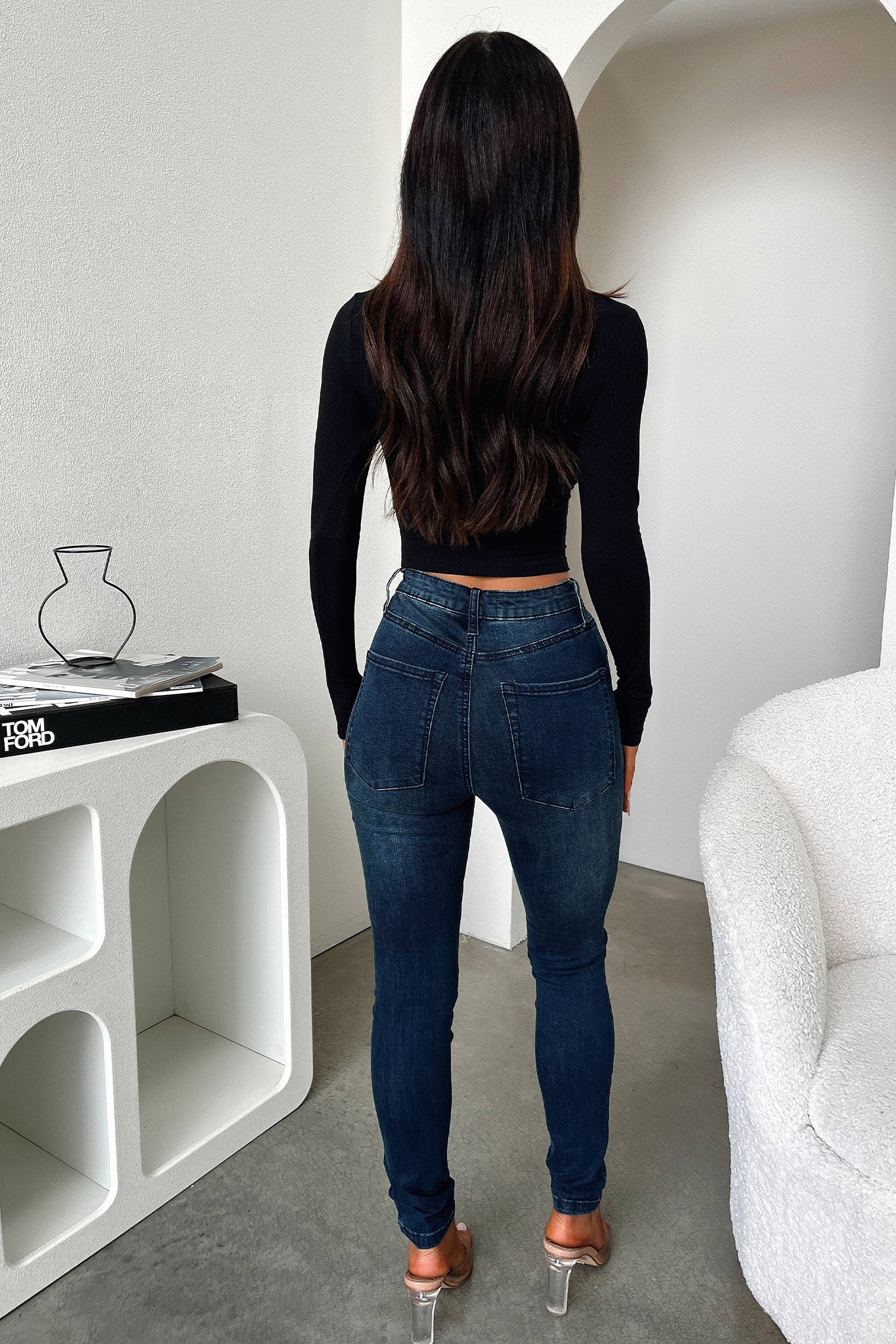 Lainie Skinny Leg Jeans - Dark Demin