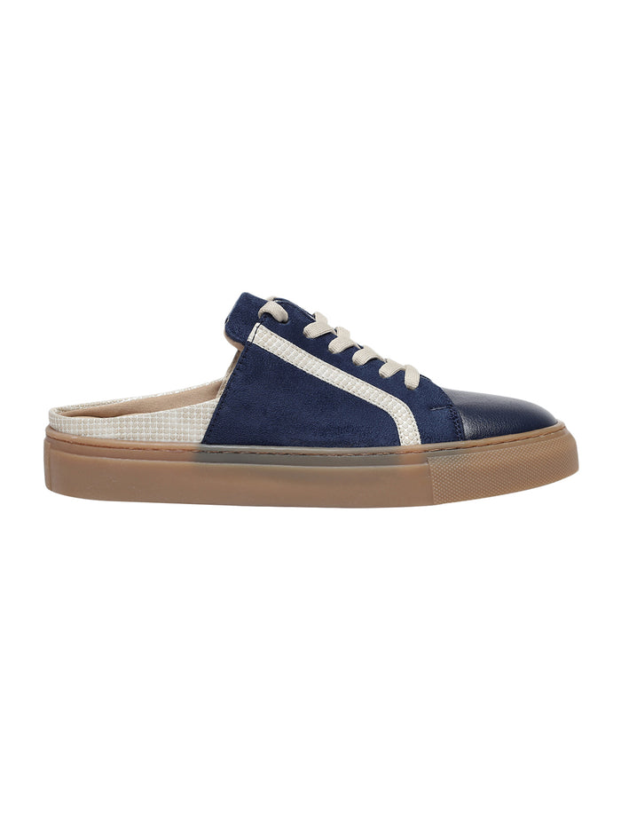 Leanne Blue Flat Sneakers