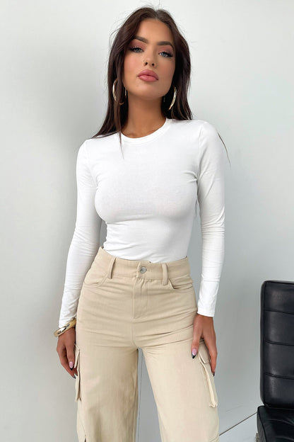 Lemar Long Sleeve Tee - White
