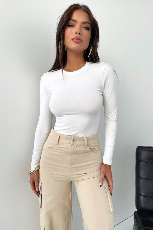 Lemar Long Sleeve Tee - White