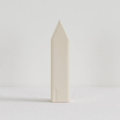 Little House Ornament - Tall - Bone, smooth minimalist house-shaped home decor ornament with a refined Scandinavian-inspired finish