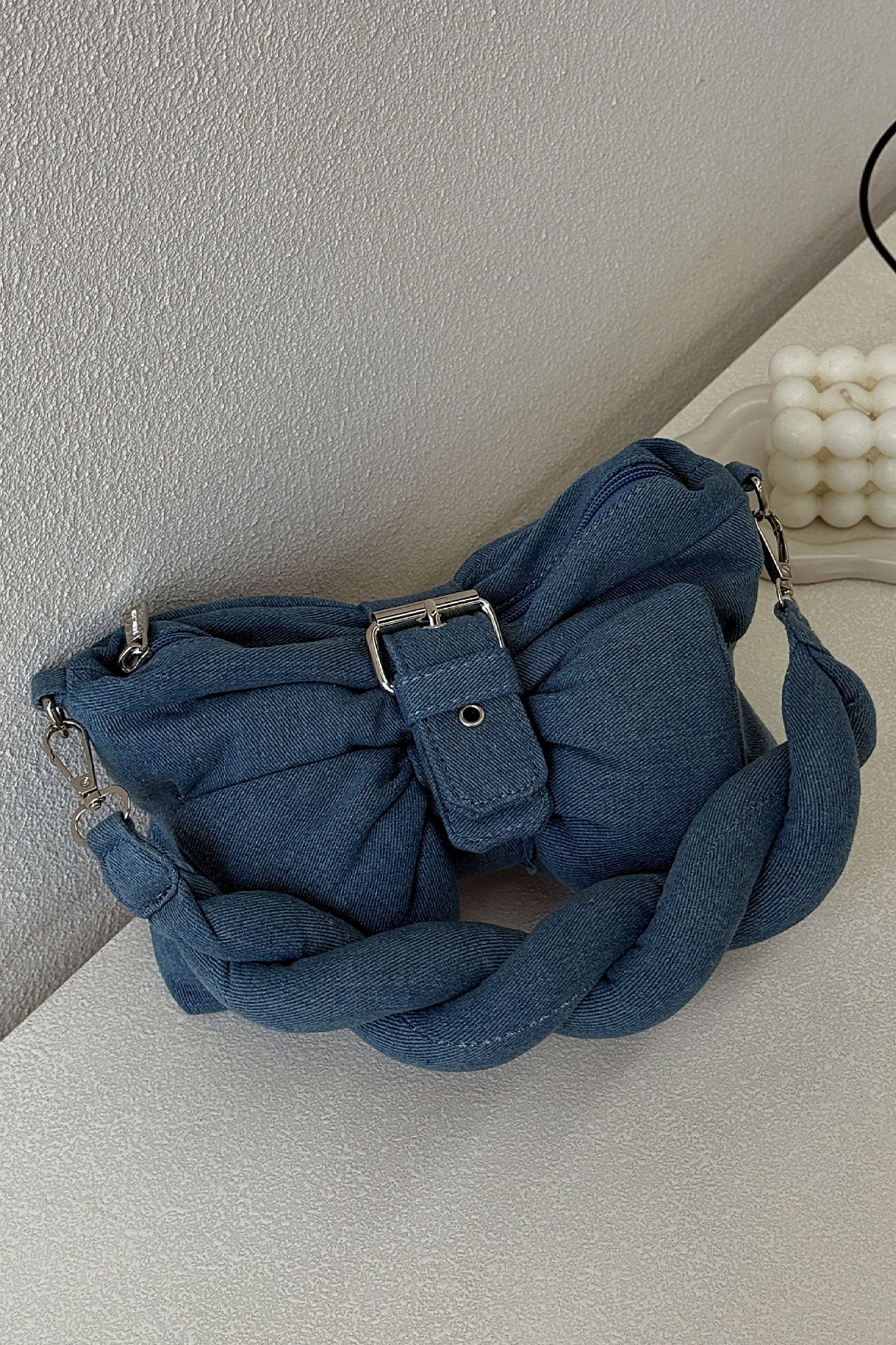 Maddox Shoulder Bag - Blue Denim