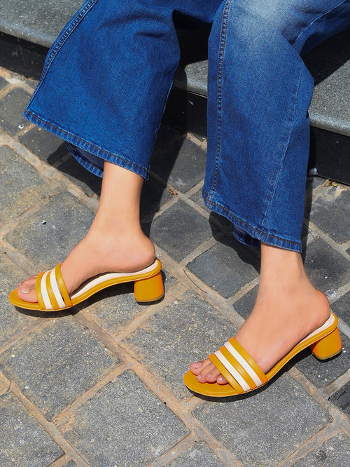 Martine Orange Heels