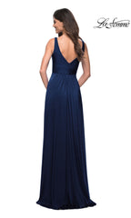 La Femme Simple Long A-Line Formal Dress