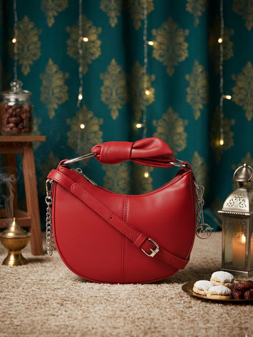 Nilaa Cherry Red Sling Bag