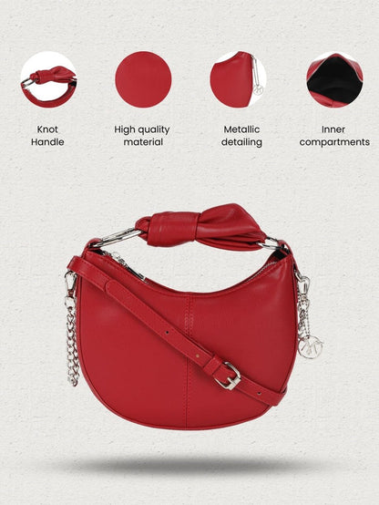 Nilaa Cherry Red Sling Bag