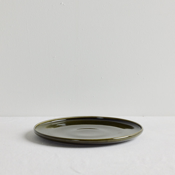 Green dinner plate