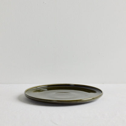 Green dinner plate