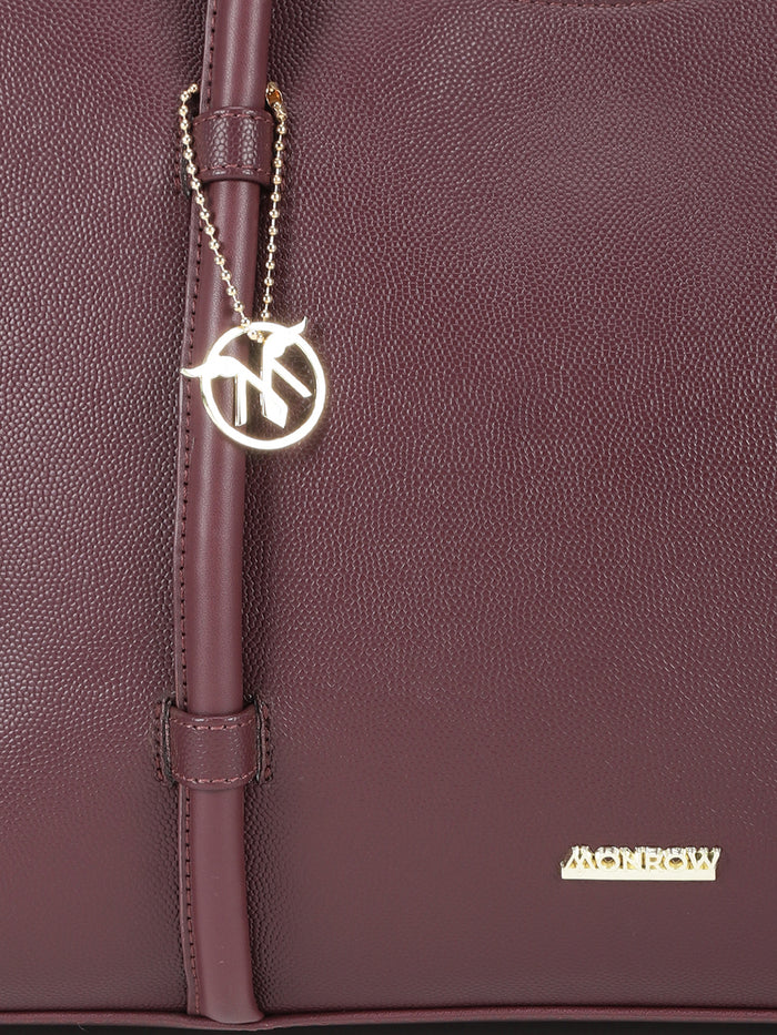 Noa Maroon Tote Bag