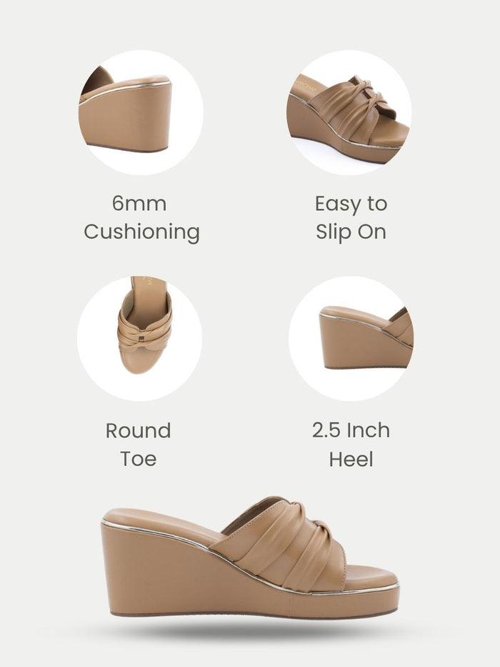 Olira Tan Wedge Heels