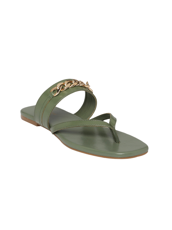 Olivia Olive Flats