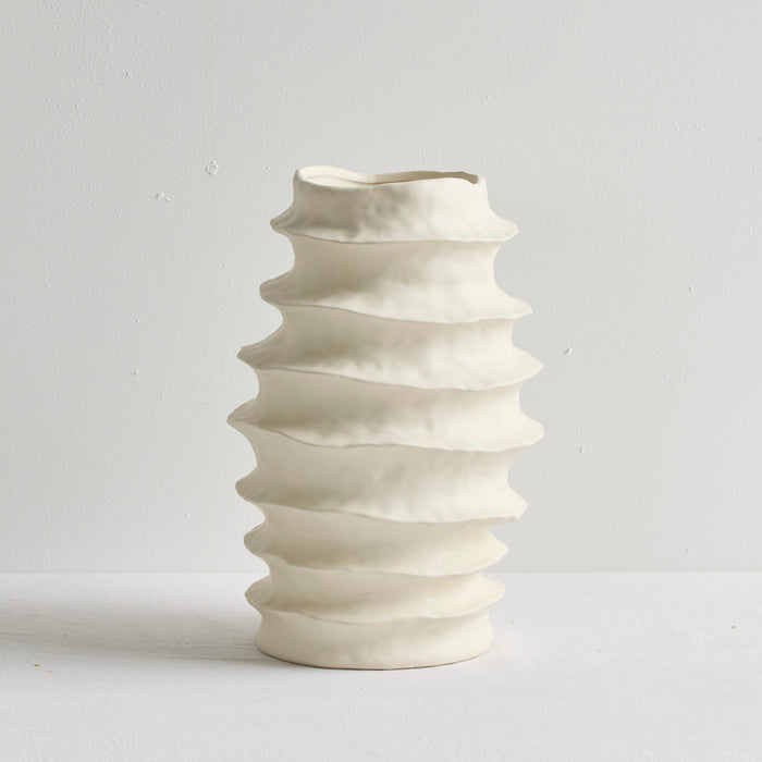 ORGANIC RIB VASE - HOME DECORATION - 01