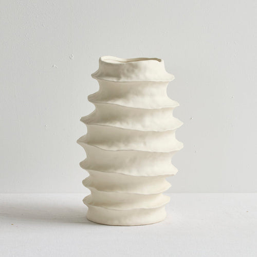ORGANIC RIB VASE - HOME DECORATION - 01
