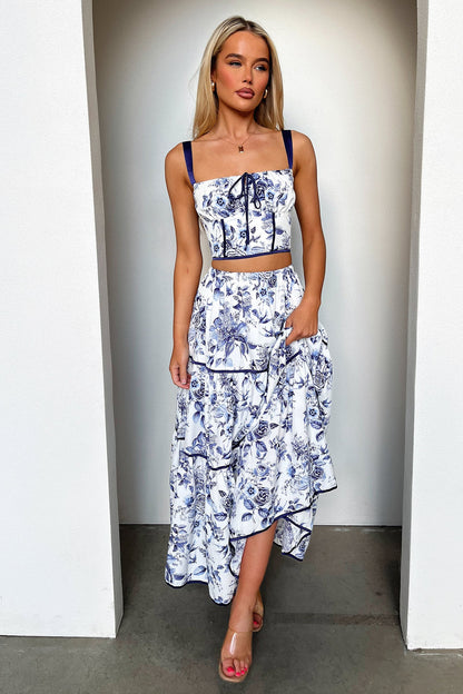 Joy Top - Blue Floral