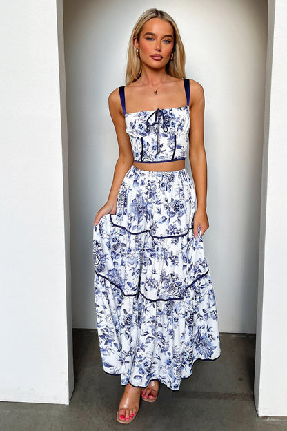 Joy Top - Blue Floral