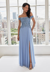 MGNY Madeline Gardner New York 73105 Long Formal Beaded Evening Dress