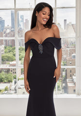 MGNY Madeline Gardner New York 73106 Fitted Long Formal Evening Dress