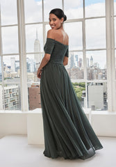 MGNY Madeline Gardner New York 73113 A Line Long Formal Evening Dress